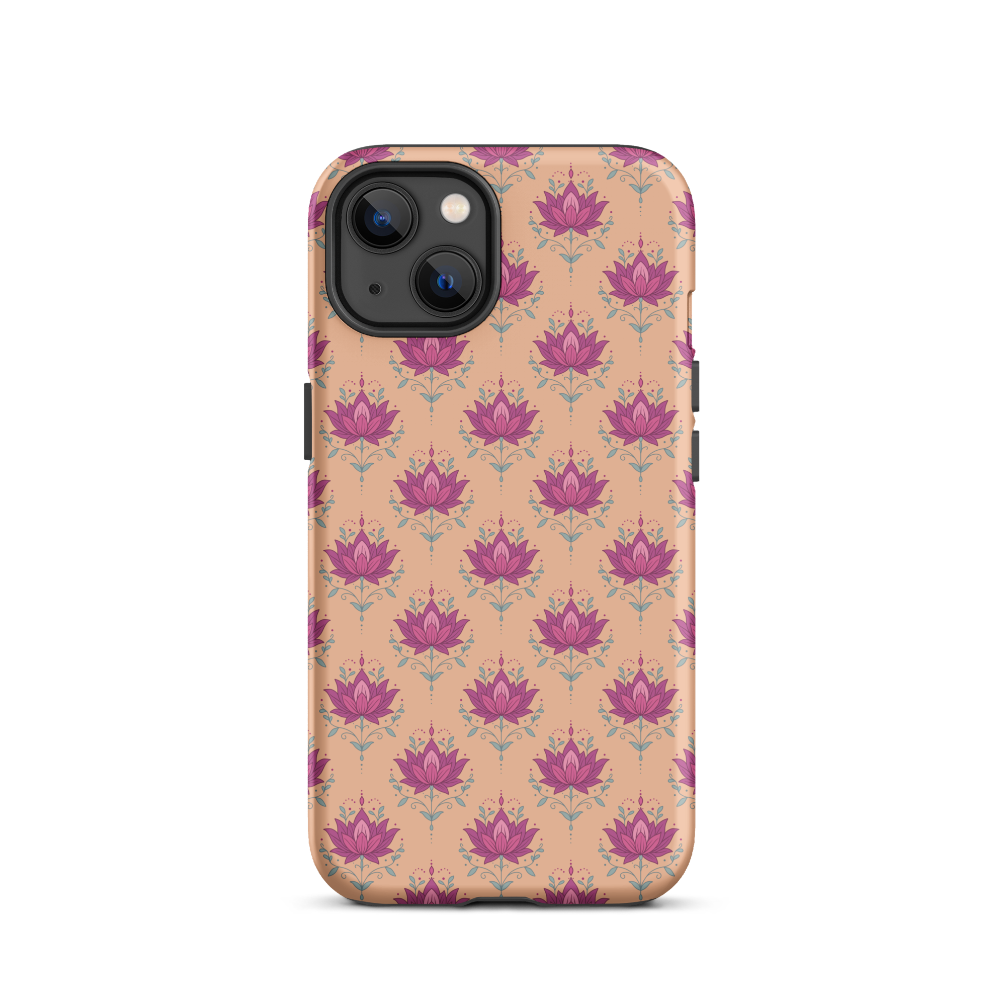 Orange Lotus Tough Case for iPhone®