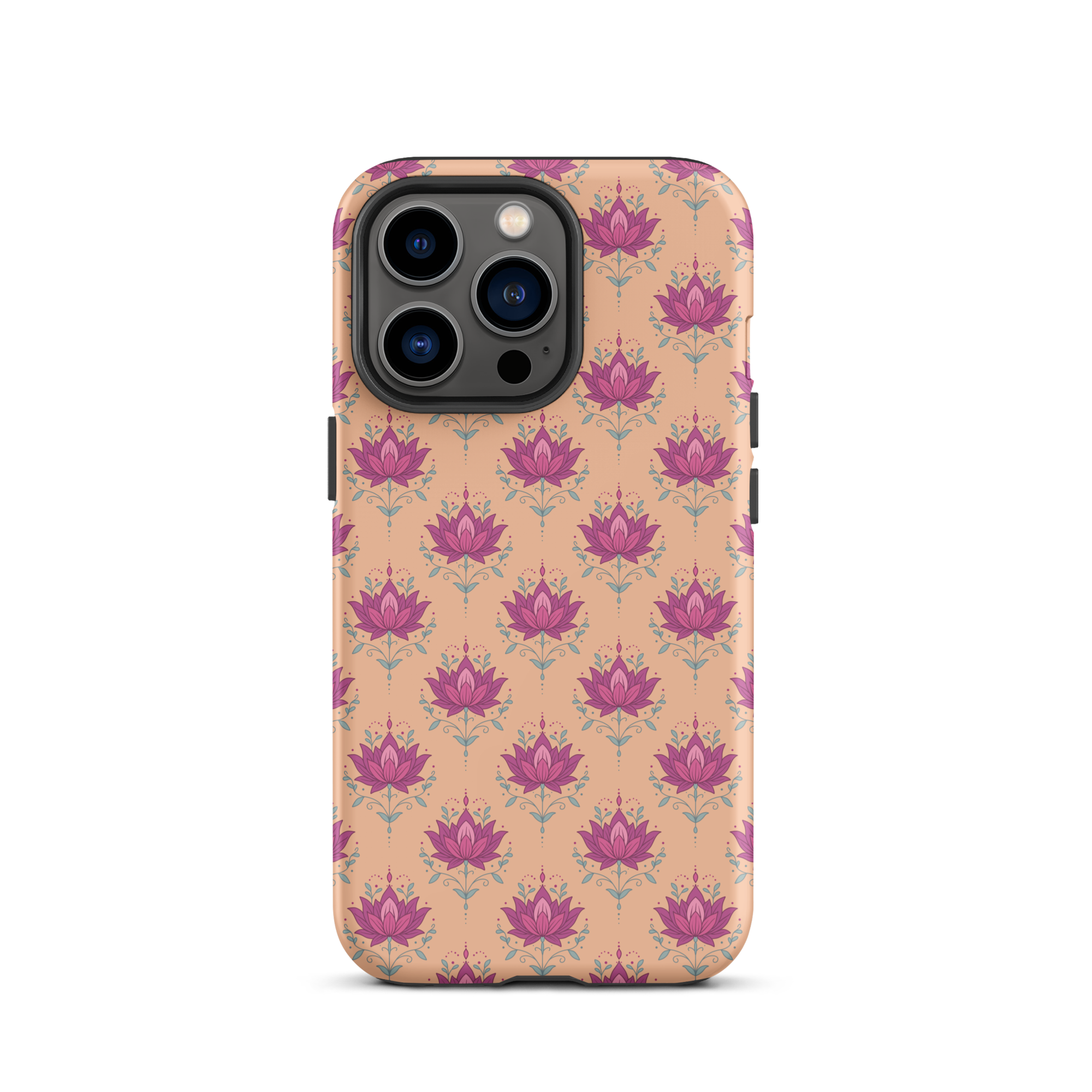Orange Lotus Tough Case for iPhone®