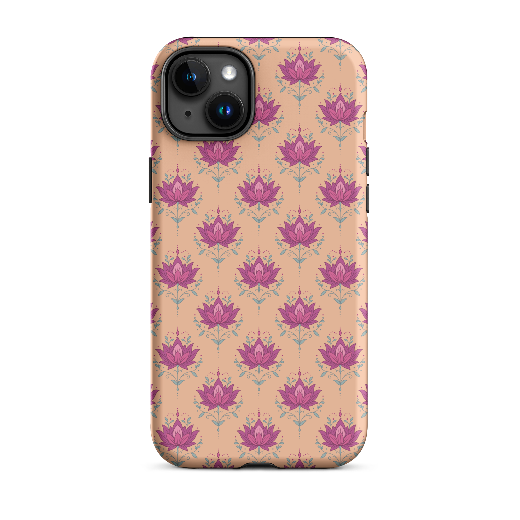 Orange Lotus Tough Case for iPhone®