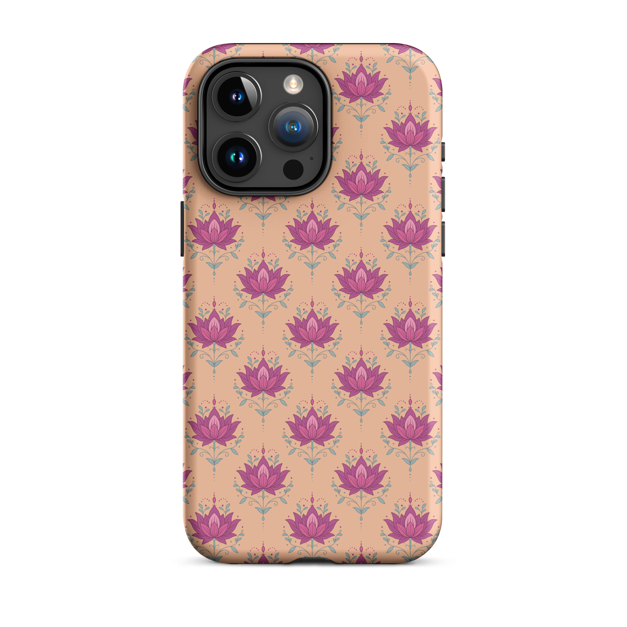Orange Lotus Tough Case for iPhone®