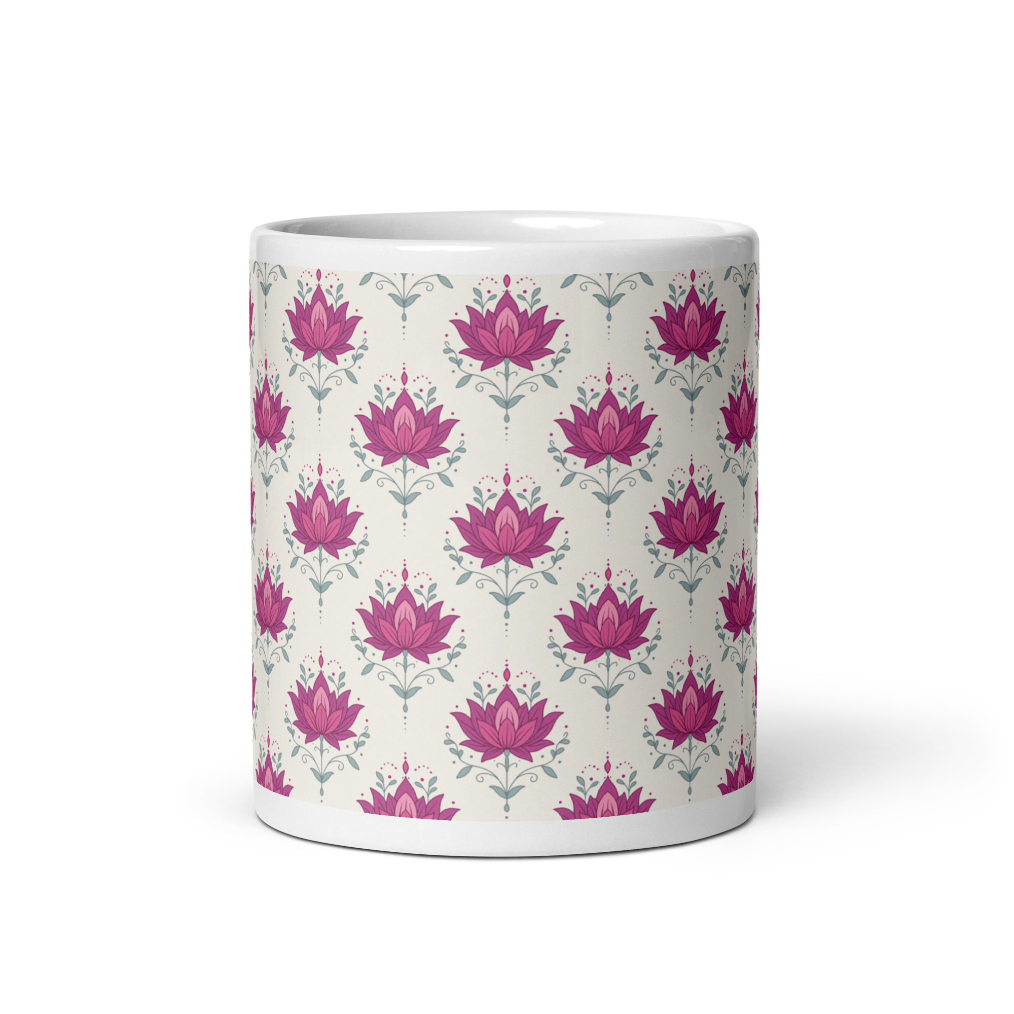 Lotus Glossy Mug