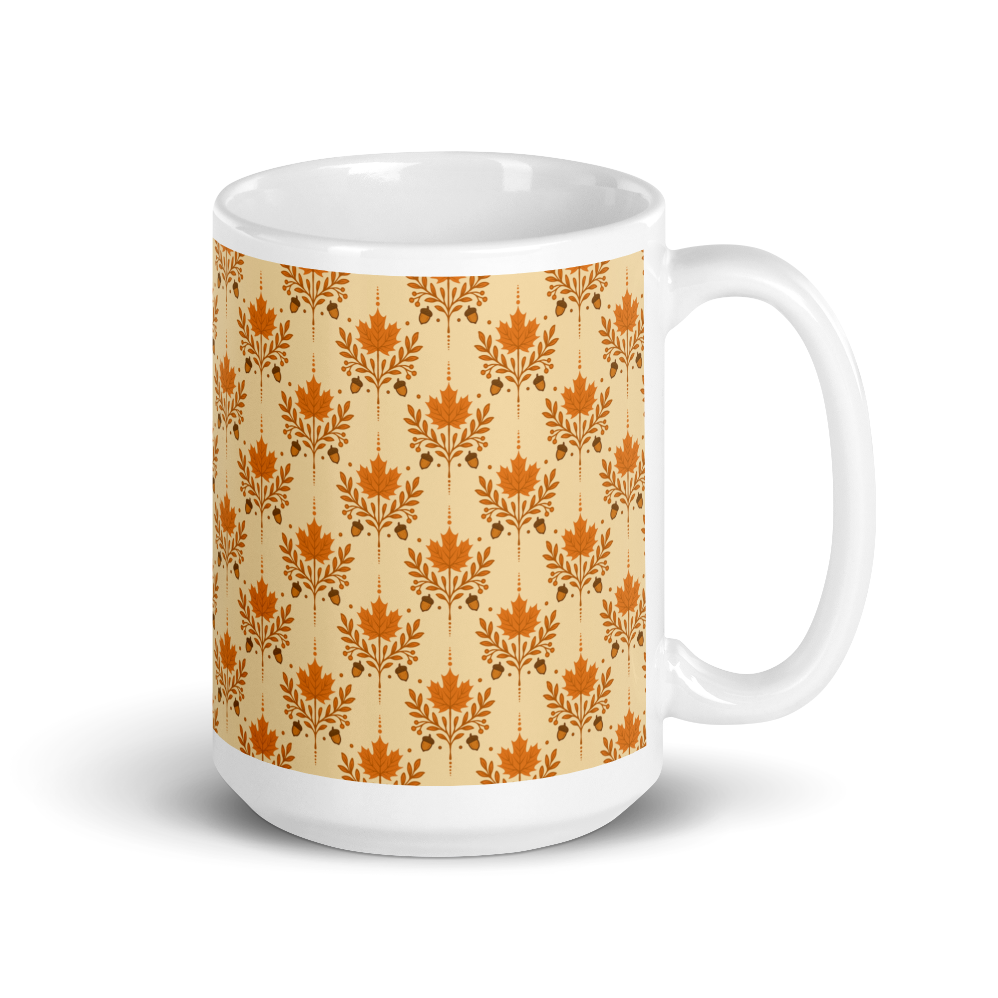 Orange Autumn glossy mug