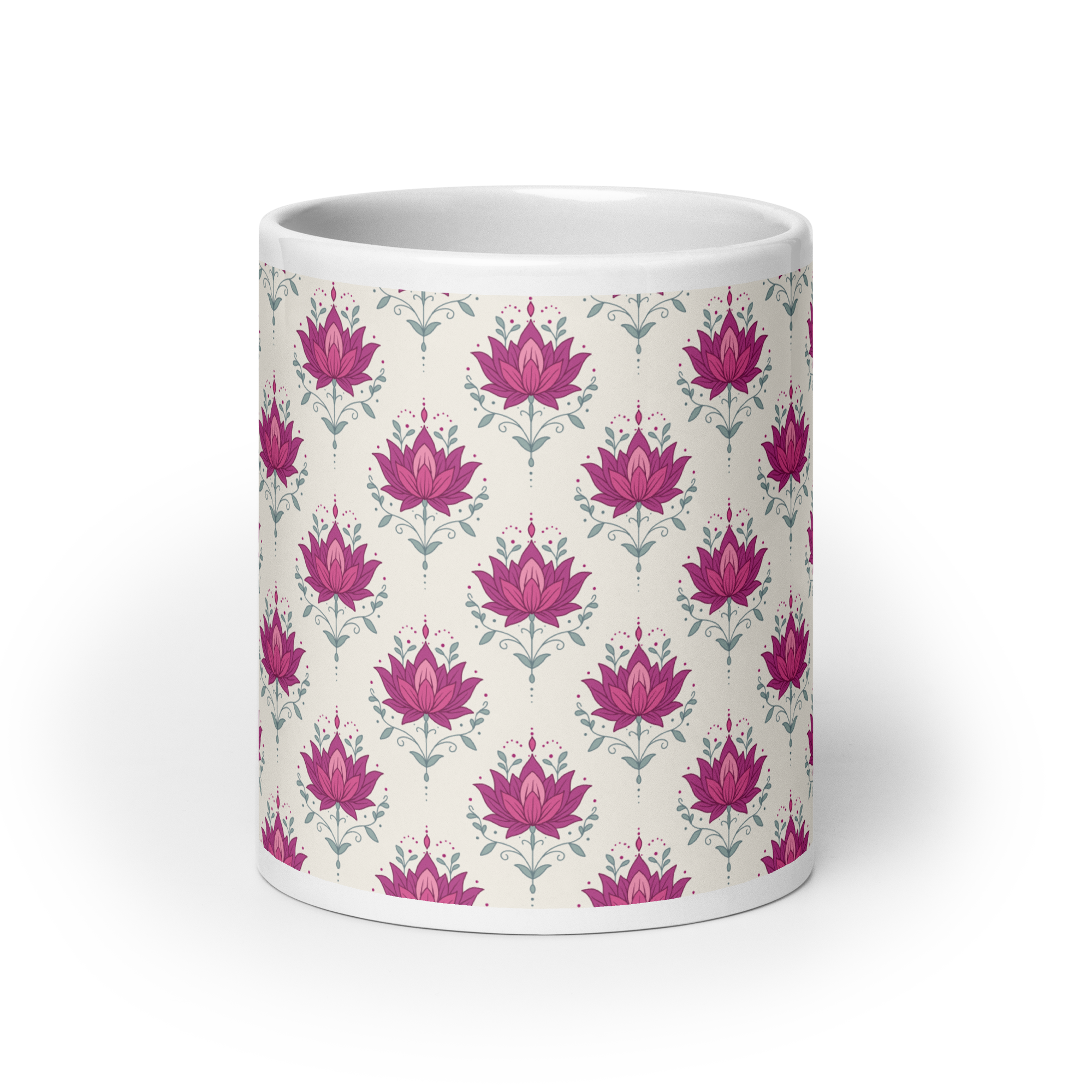 Lotus Glossy Mug