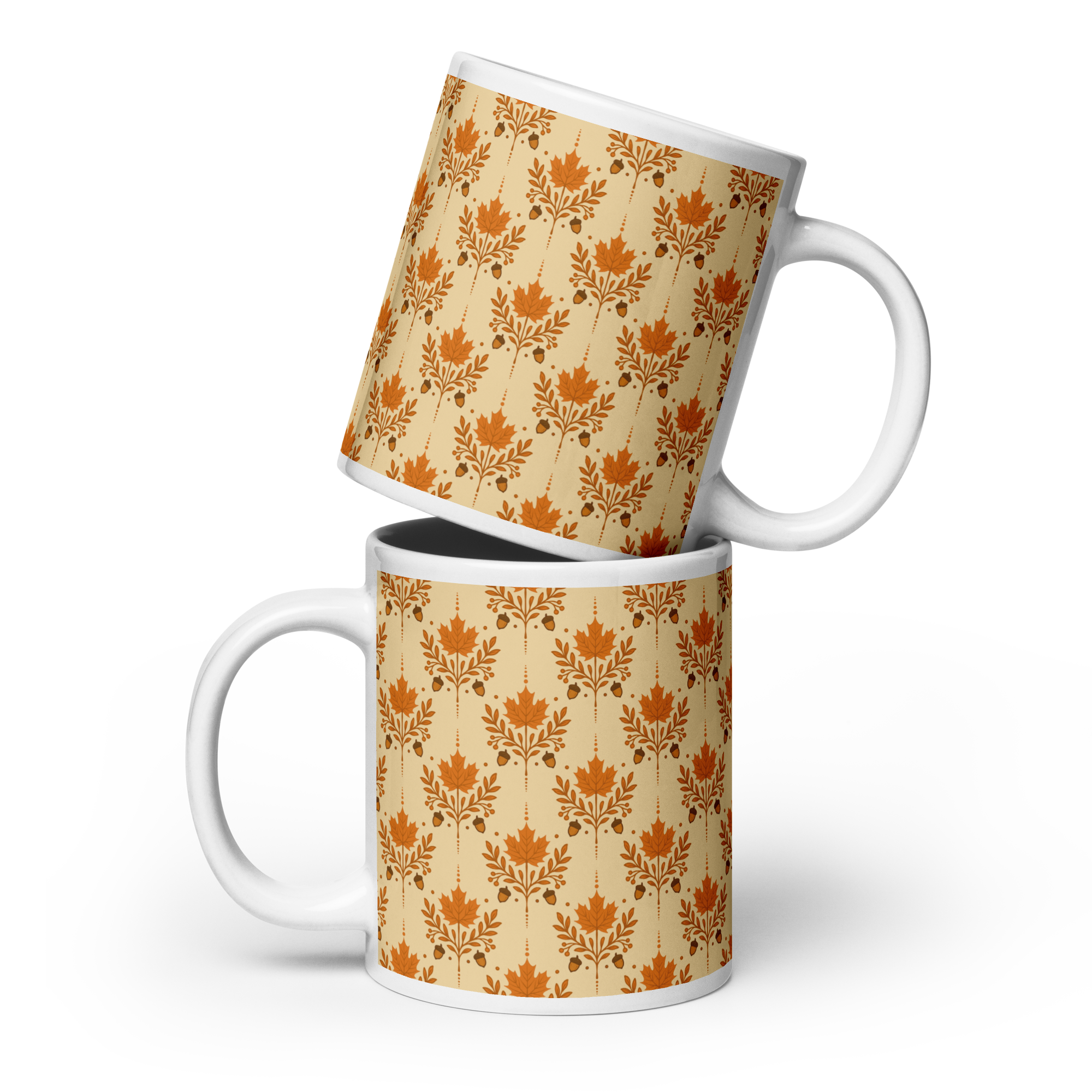 Orange Autumn glossy mug