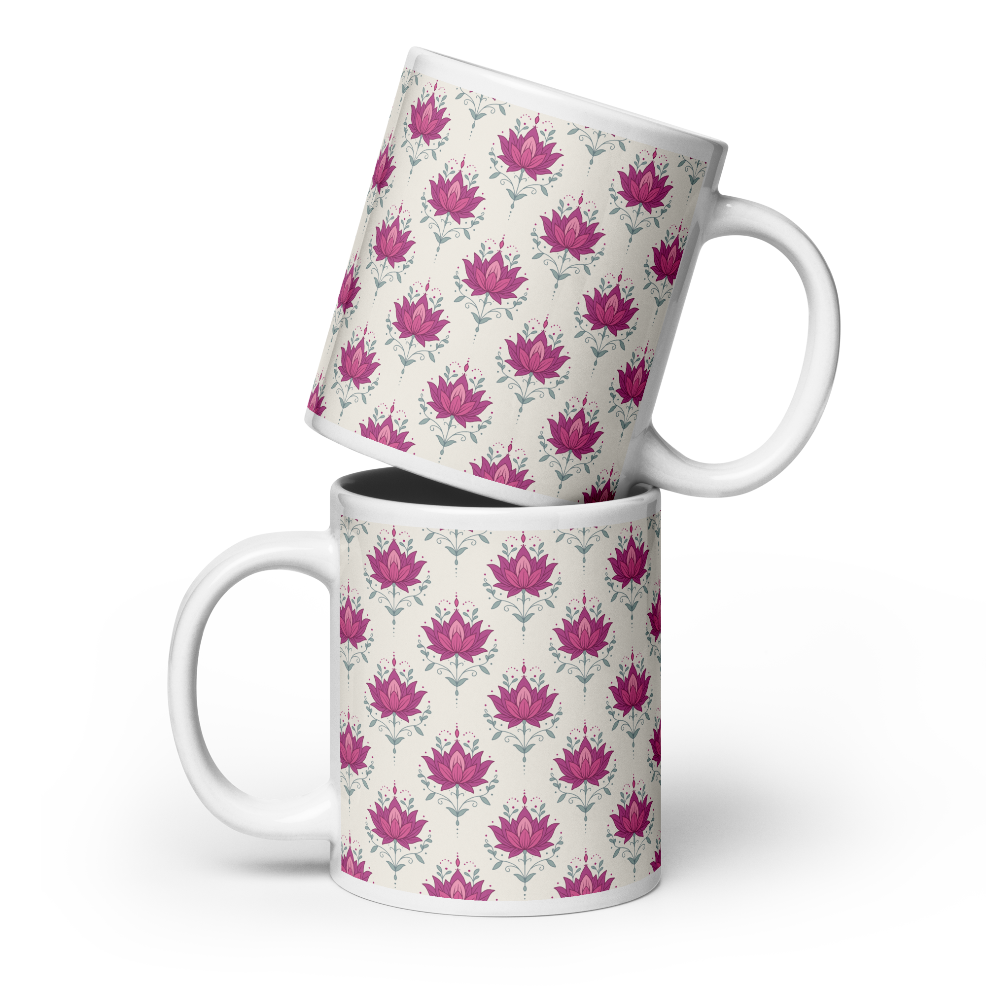 Lotus Glossy Mug