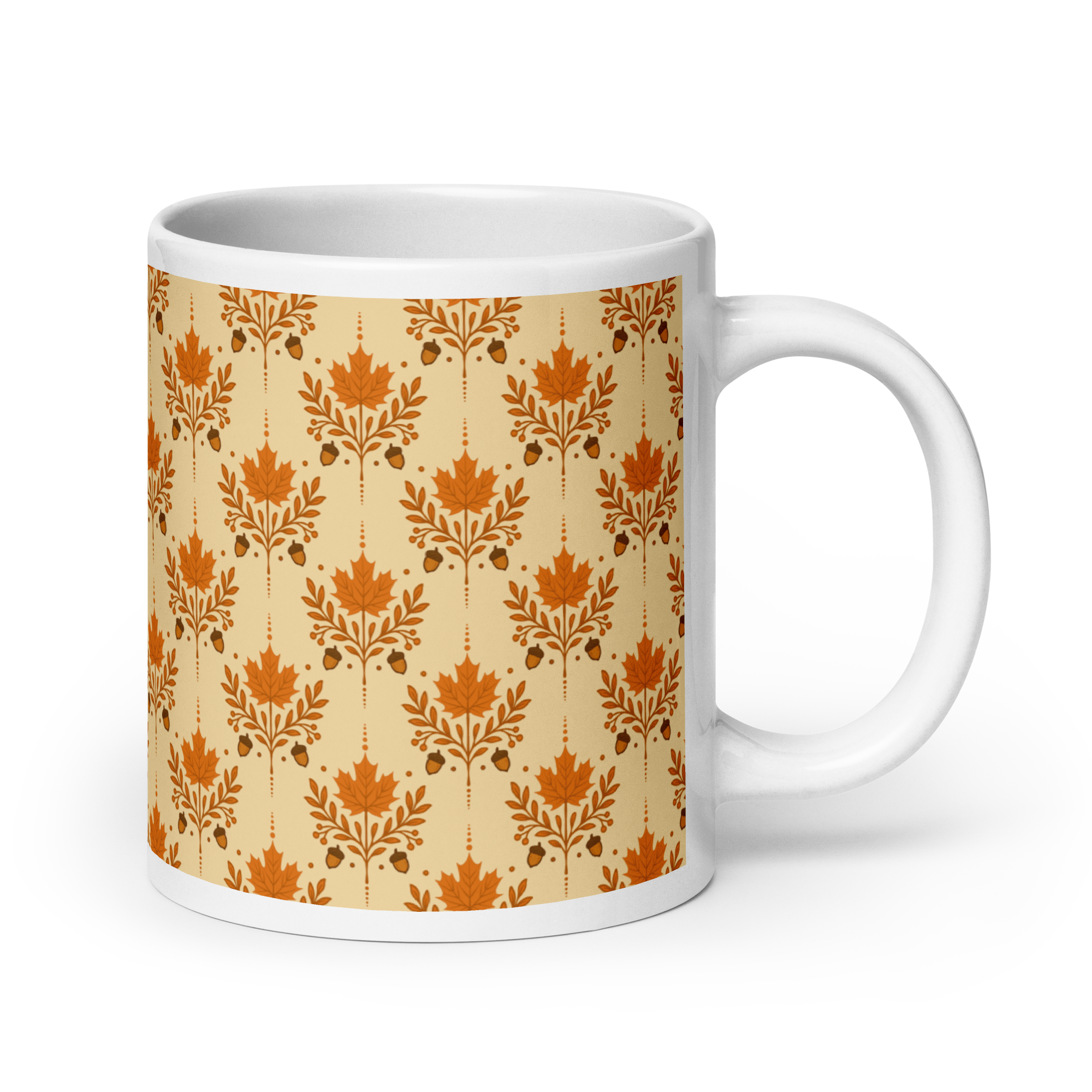 Orange Autumn glossy mug