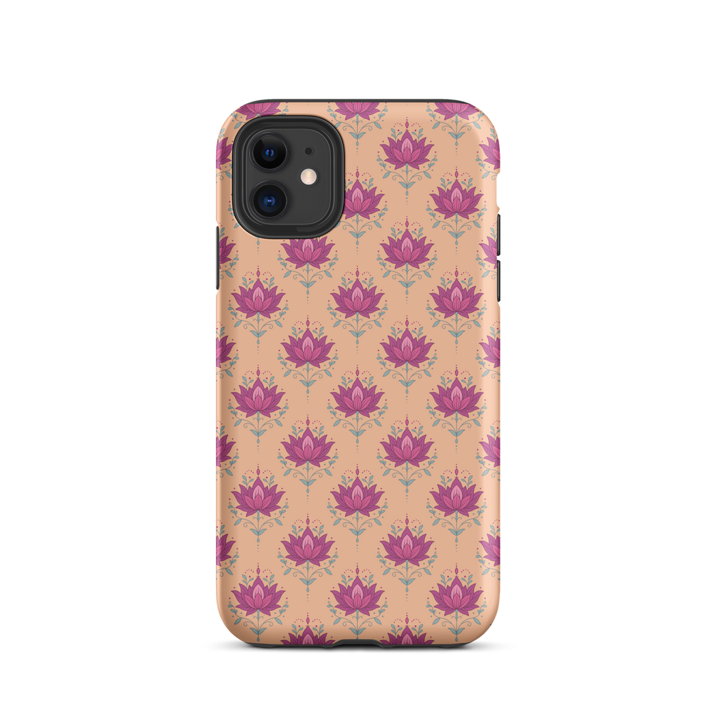 Orange Lotus Tough Case for iPhone®
