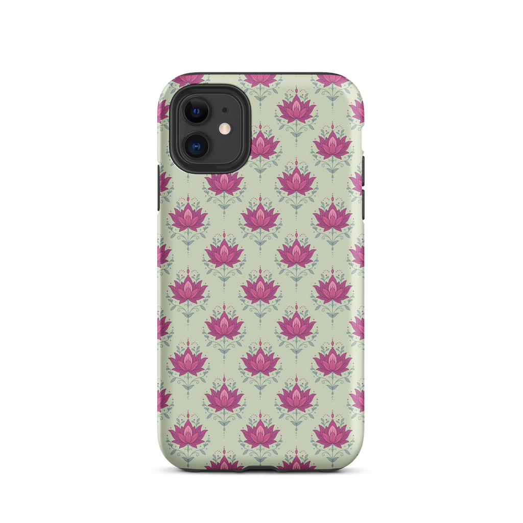 Green Lotus Tough Case for iPhone®