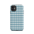 Blue Gingham Tough Case for iPhone®