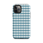 Blue Gingham Tough Case for iPhone®