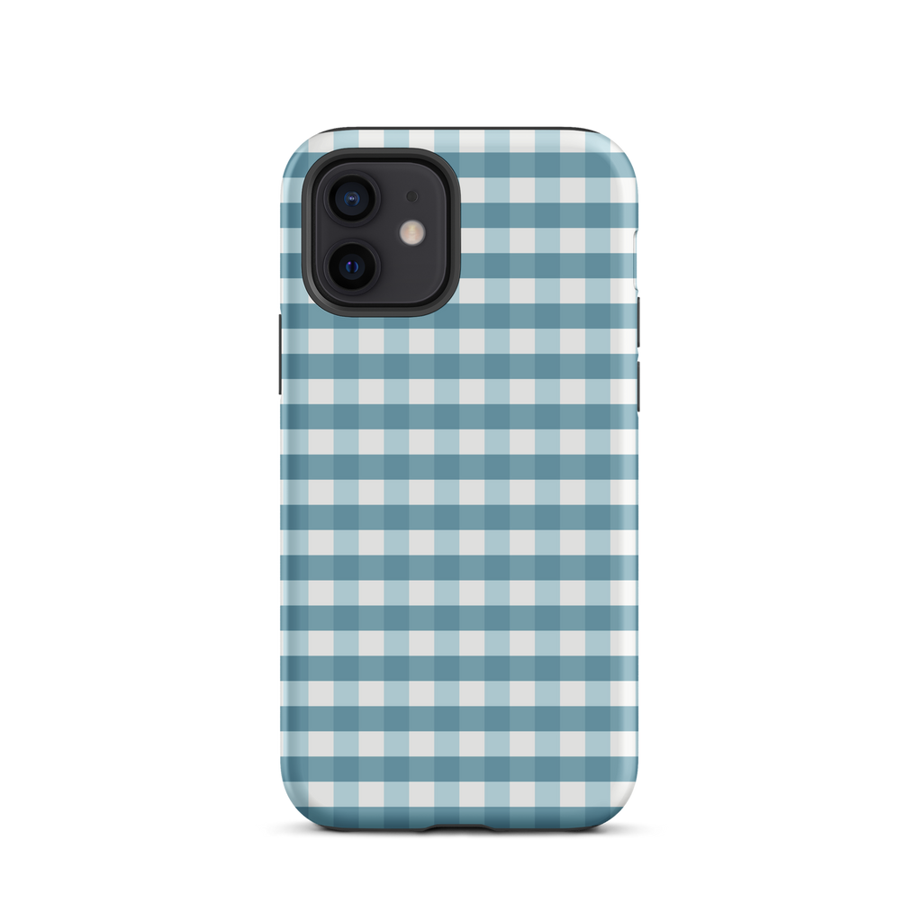 Blue Gingham Tough Case for iPhone®