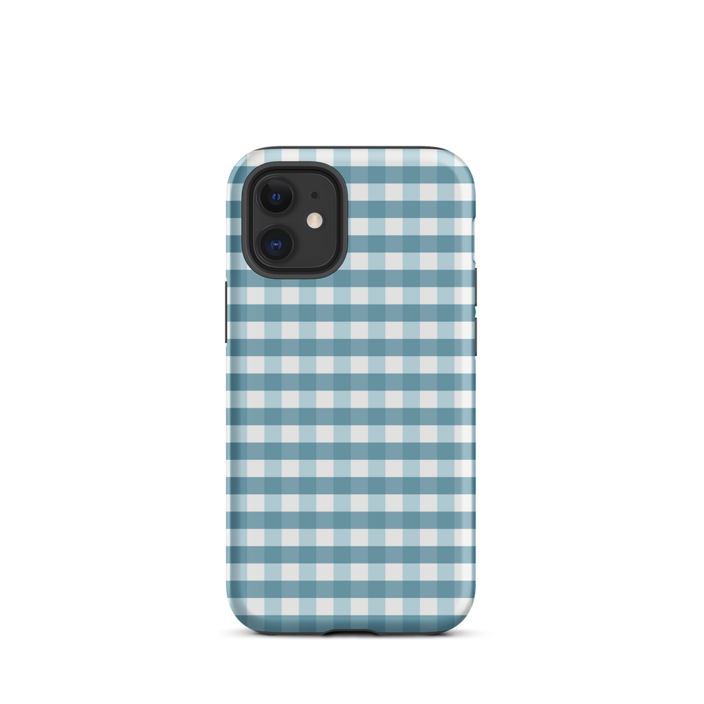 Blue Gingham Tough Case for iPhone®