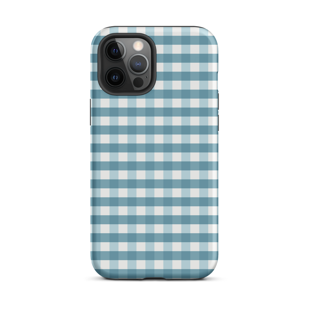 Blue Gingham Tough Case for iPhone®