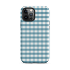 Blue Gingham Tough Case for iPhone®