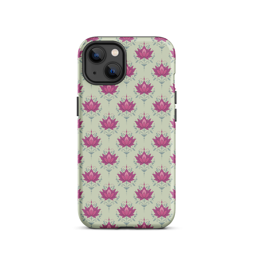 Green Lotus Tough Case for iPhone®