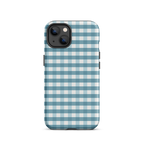 Blue Gingham Tough Case for iPhone®