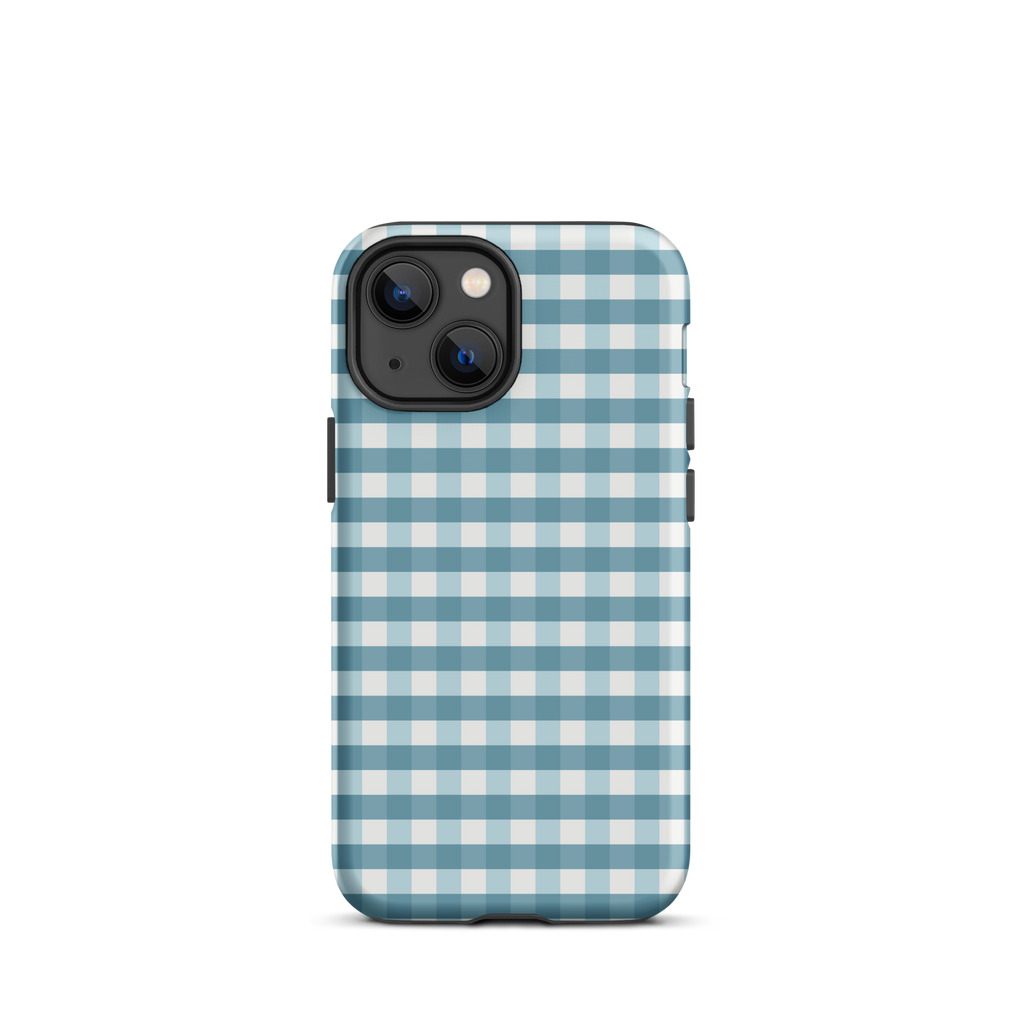 Blue Gingham Tough Case for iPhone®