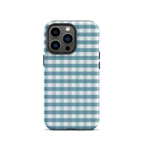 Blue Gingham Tough Case for iPhone®