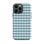 Blue Gingham Tough Case for iPhone®