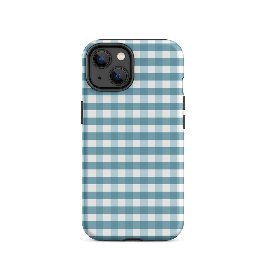 Blue Gingham Tough Case for iPhone®