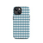 Blue Gingham Tough Case for iPhone®