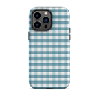 Blue Gingham Tough Case for iPhone®