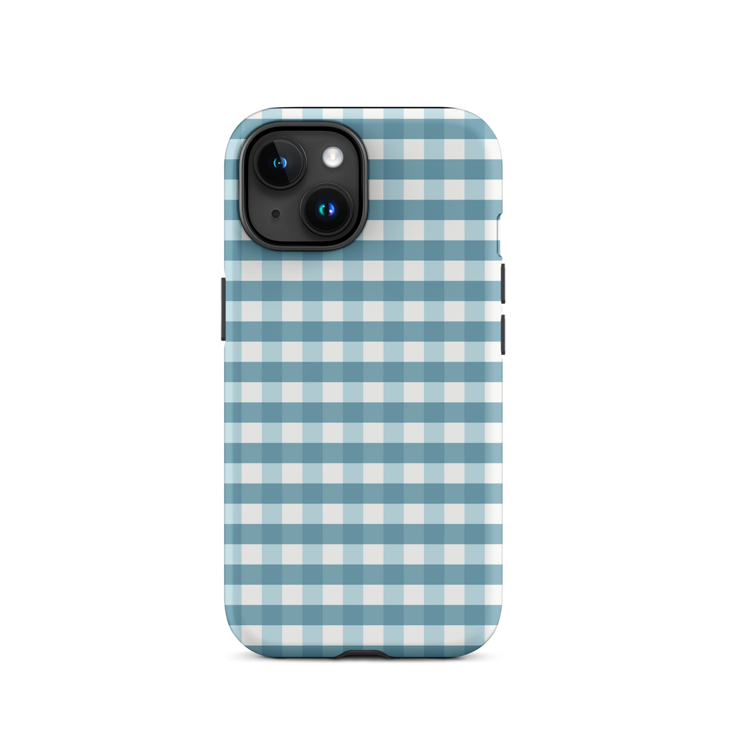 Blue Gingham Tough Case for iPhone®