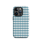 Blue Gingham Tough Case for iPhone®