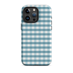 Blue Gingham Tough Case for iPhone®