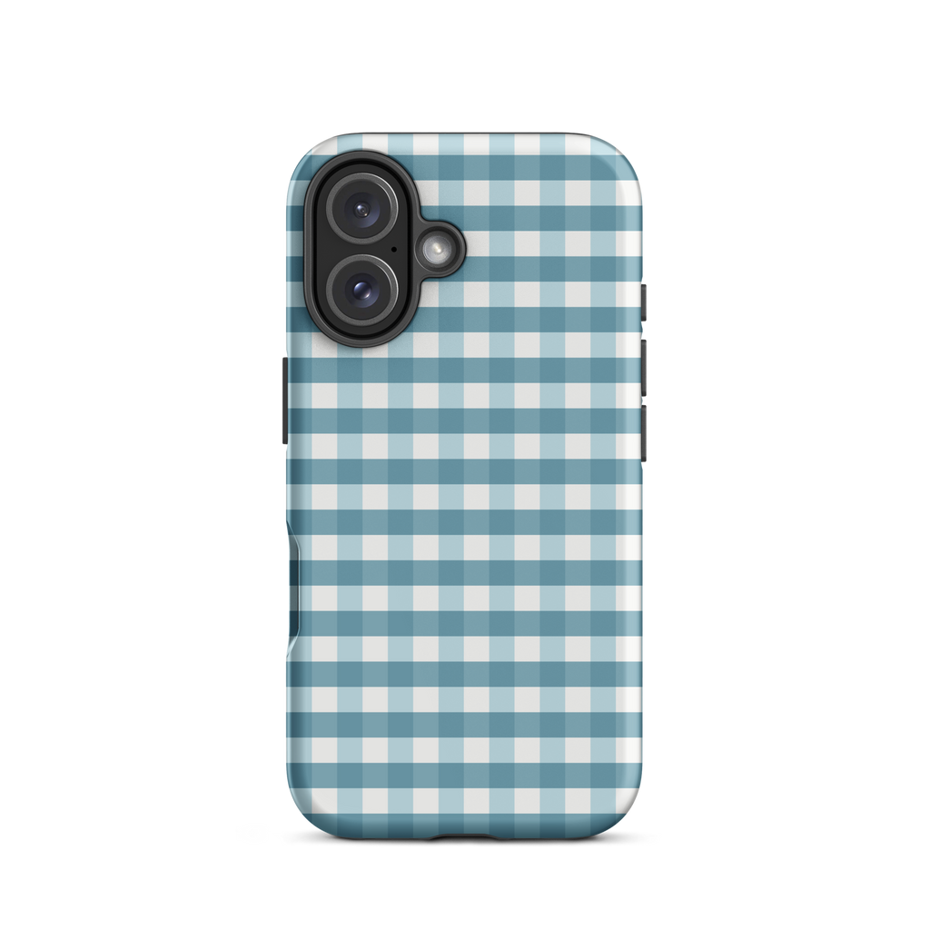 Blue Gingham Tough Case for iPhone®