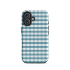 Blue Gingham Tough Case for iPhone®