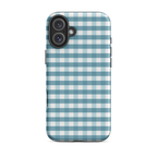 Blue Gingham Tough Case for iPhone®