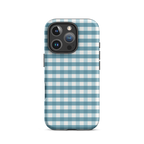 Blue Gingham Tough Case for iPhone®