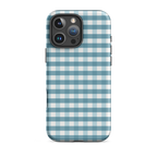 Blue Gingham Tough Case for iPhone®