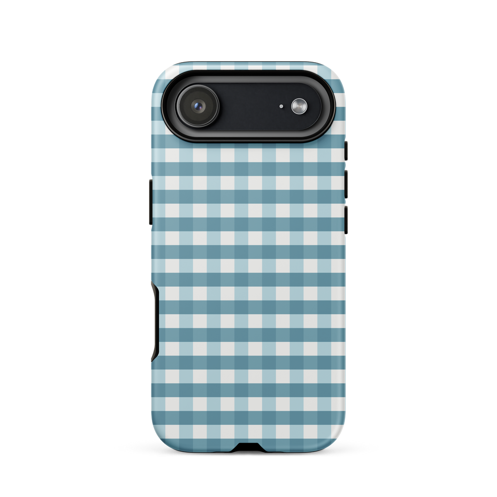 Blue Gingham Tough Case for iPhone®
