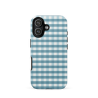 Blue Gingham Tough Case for iPhone®