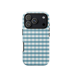 Blue Gingham Tough Case for iPhone®
