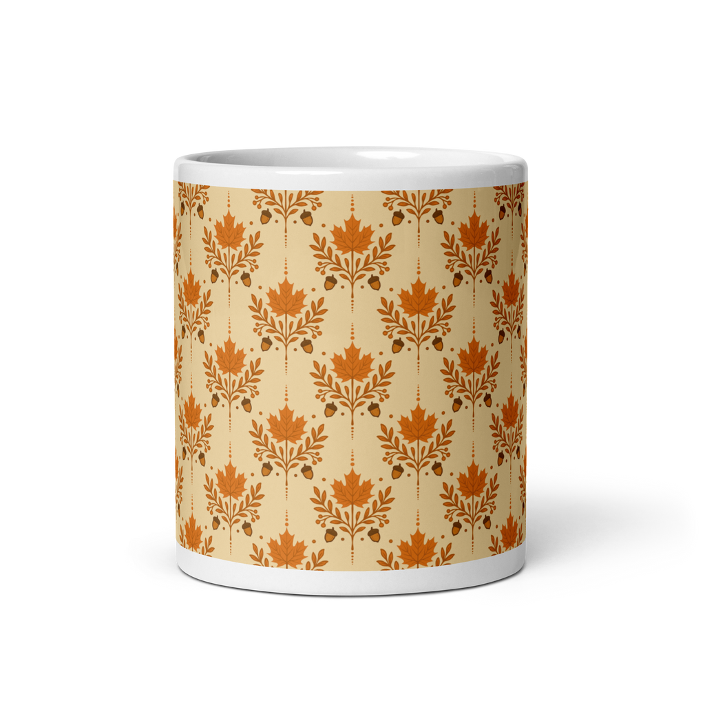 Orange Autumn glossy mug