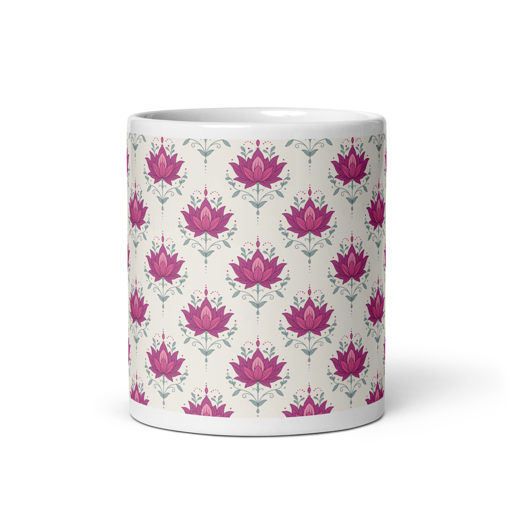 Lotus Glossy Mug