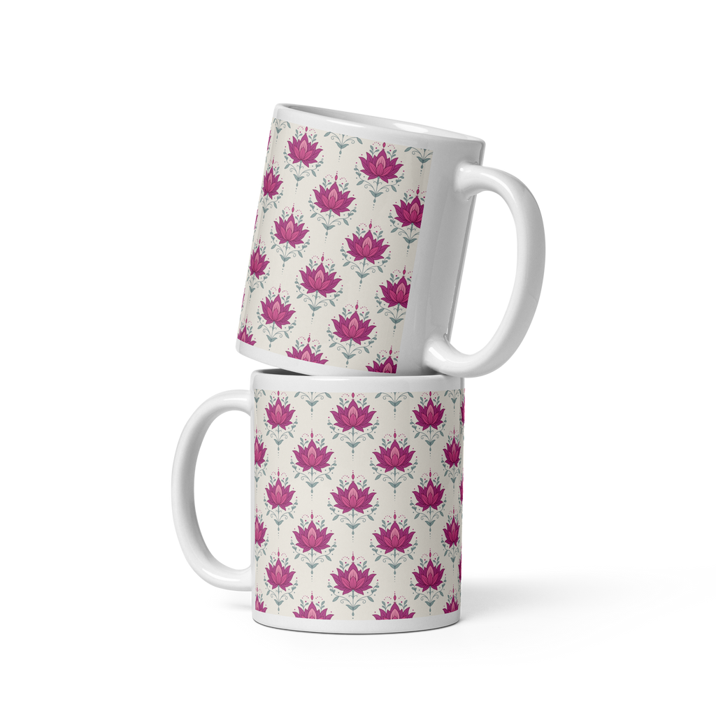 Lotus Glossy Mug