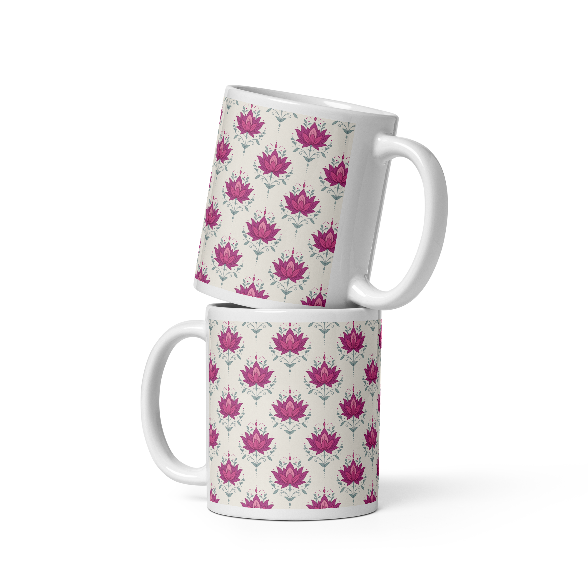 Lotus Glossy Mug