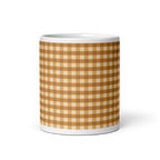 Gingham Glossy Mug