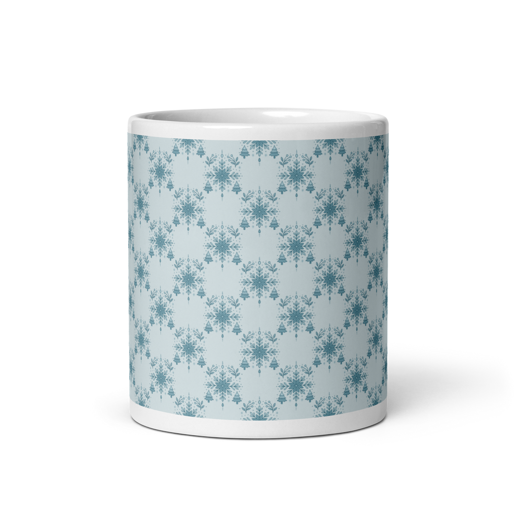 Blue glossy mug