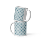 Blue glossy mug