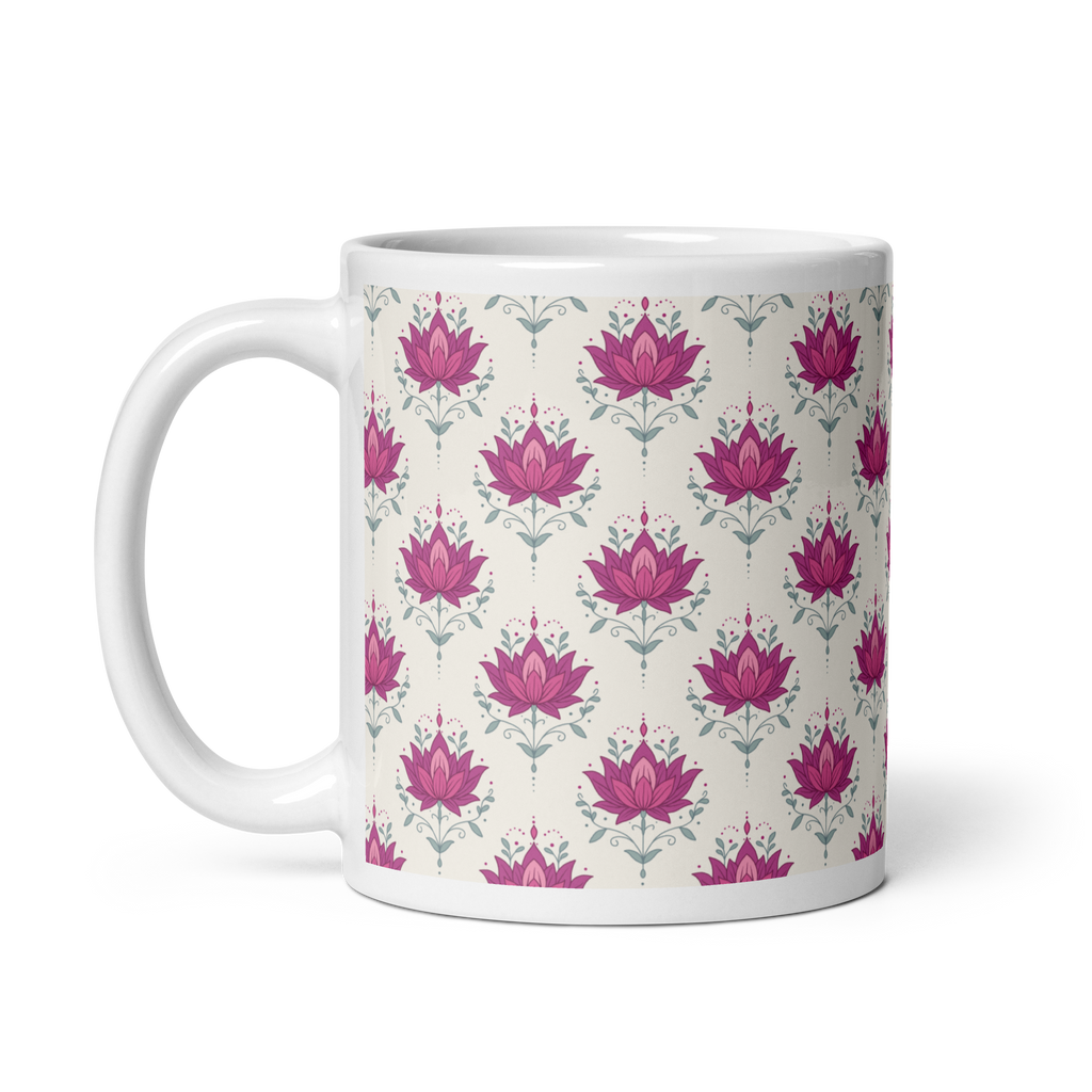 Lotus Glossy Mug