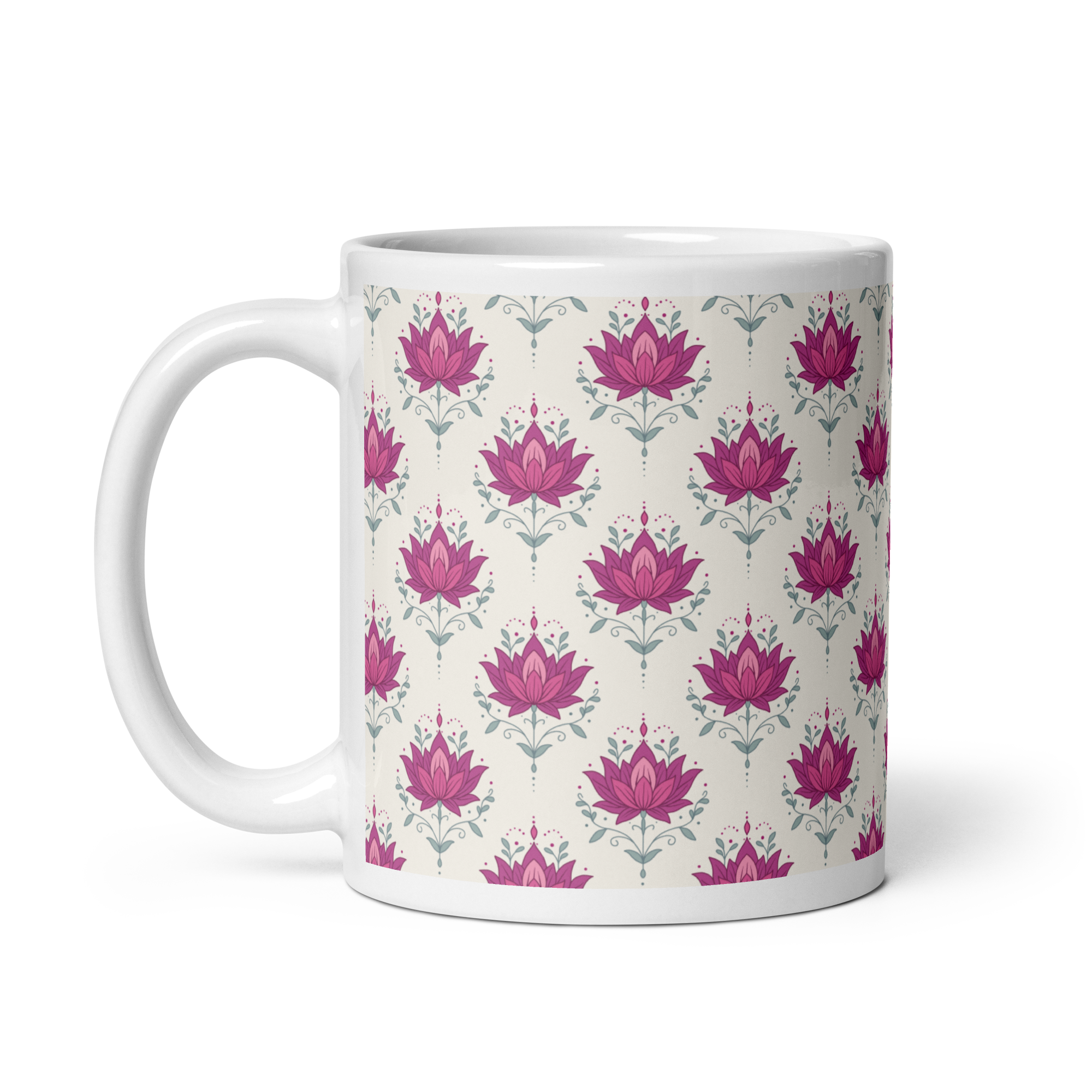 Lotus Glossy Mug