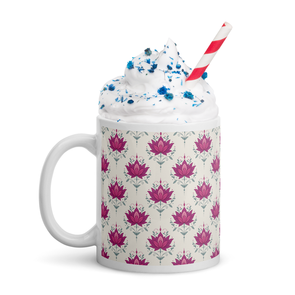 Lotus Glossy Mug