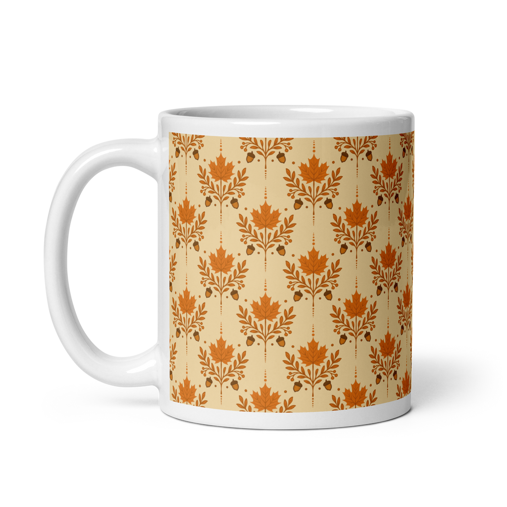 Orange Autumn glossy mug