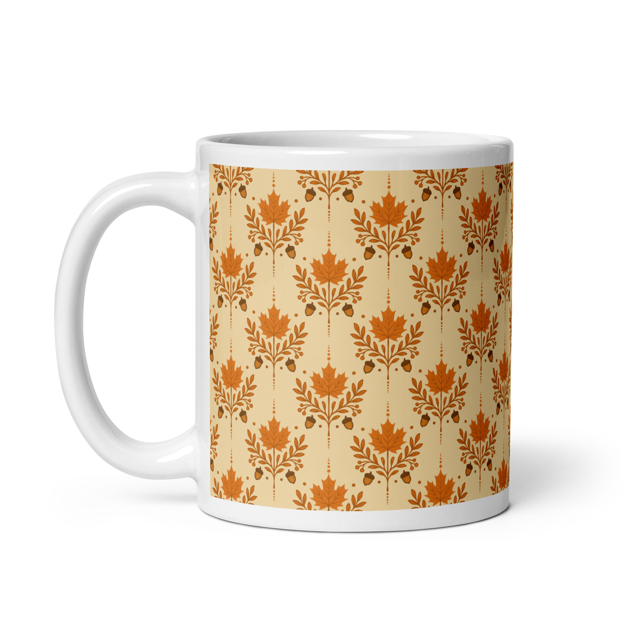 Orange Autumn glossy mug