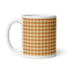 Gingham Glossy Mug